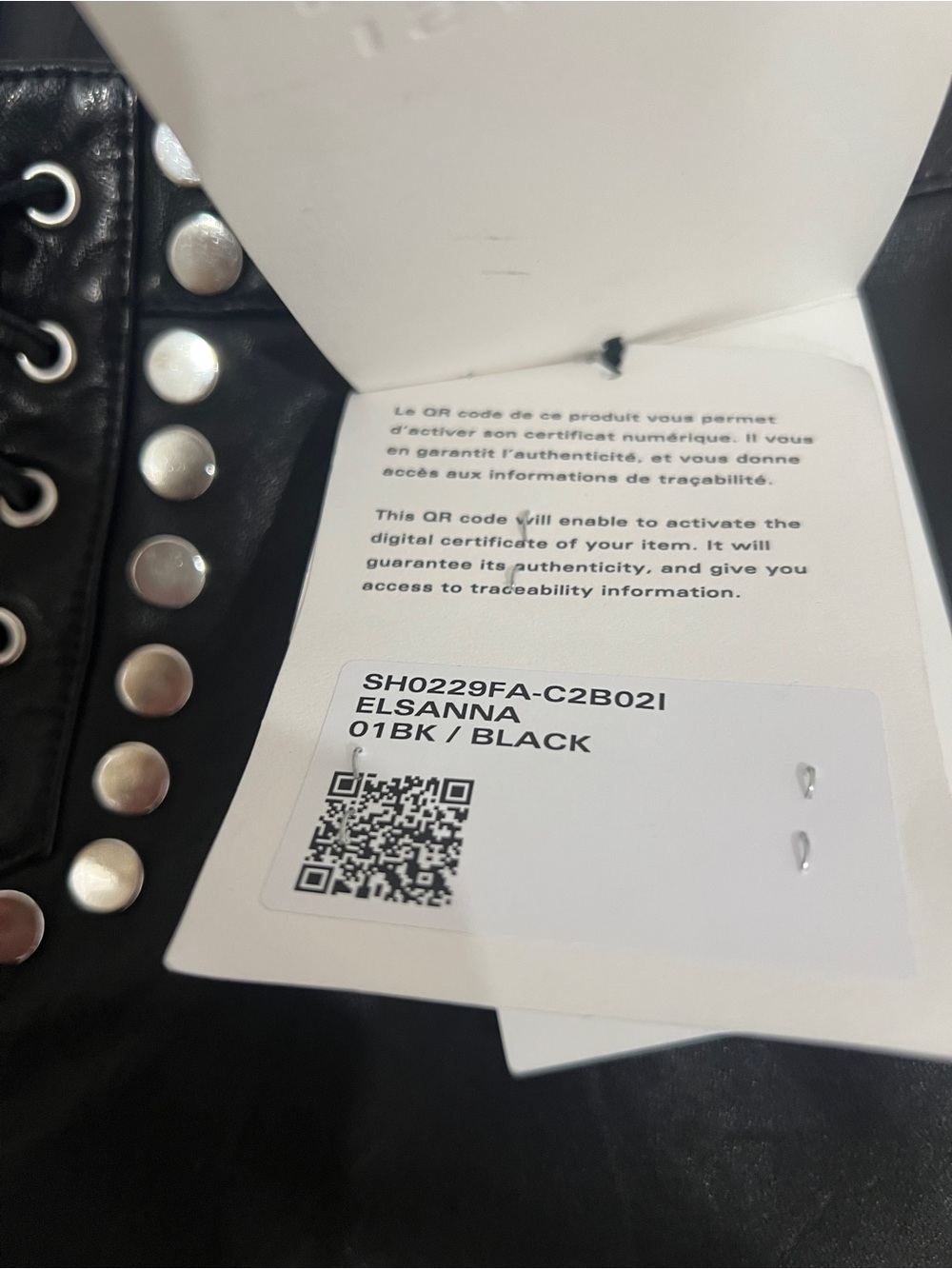 Isabel Marant Elsanna Black Studded Leather Shorts - Picture 9 of 10